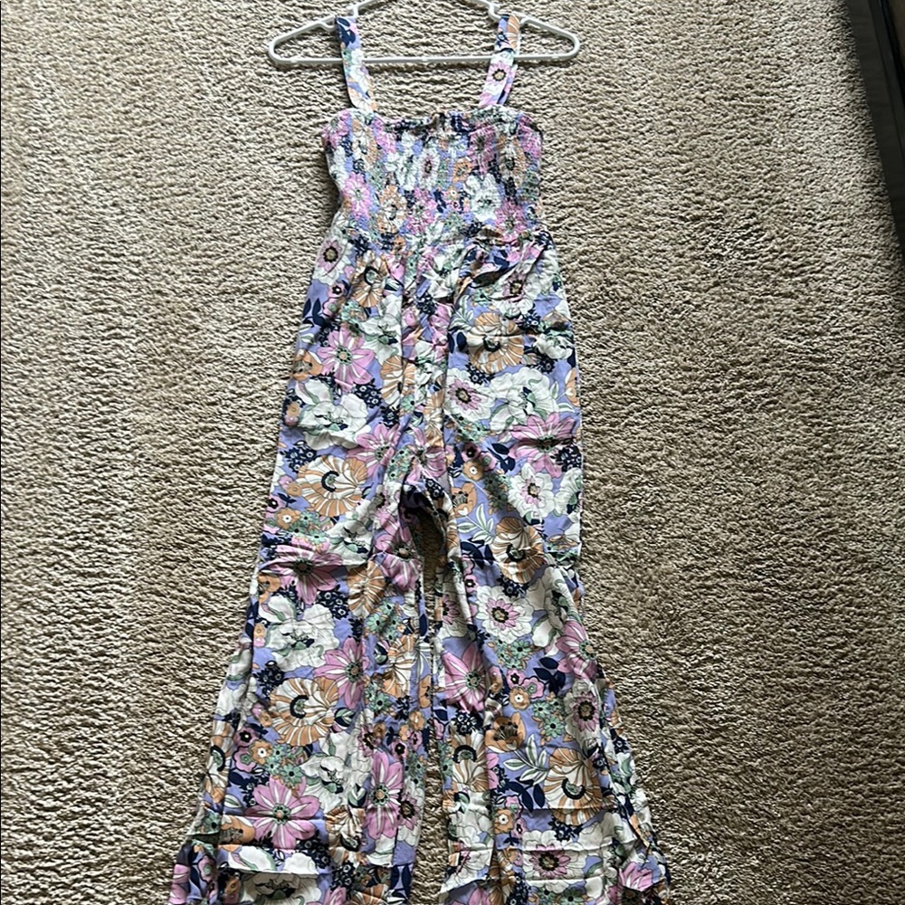 Floral Sleeveless Jumpsuit